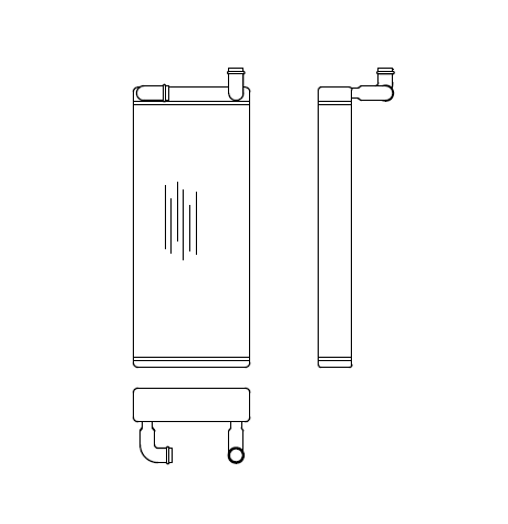 volvo B9R B12B heater matrix