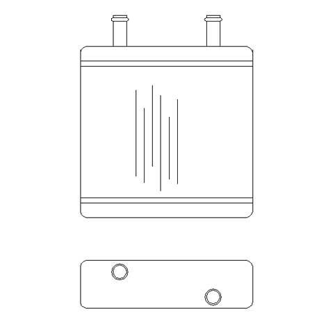 jcb cab heater matrix