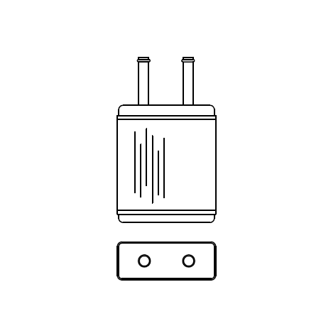 Heater Matrix - Nissan - Pao - 21017