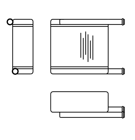 Heater Matrix - Caterpillar - Cab Heater - 20103