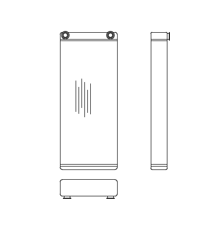 Heater Matrix - Bus - Scania K Series Volvo Caetano Beulas Iveco (flange version) - 21031