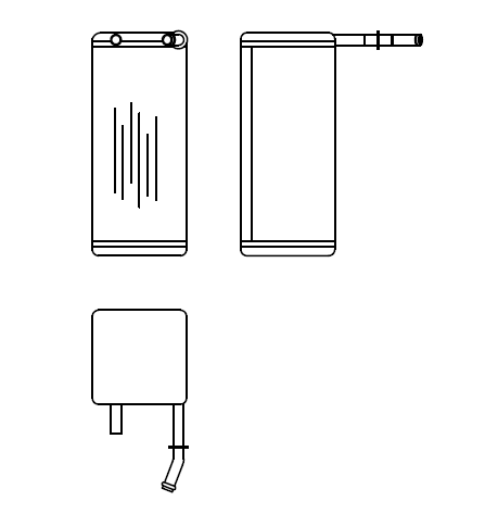 Heater Matrix - Ford - Consul Mk2 1956-62 - 21068