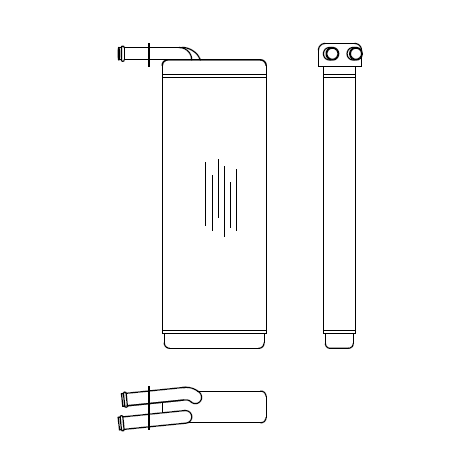 Heater Matrix - Maserati - 4200 - 21076