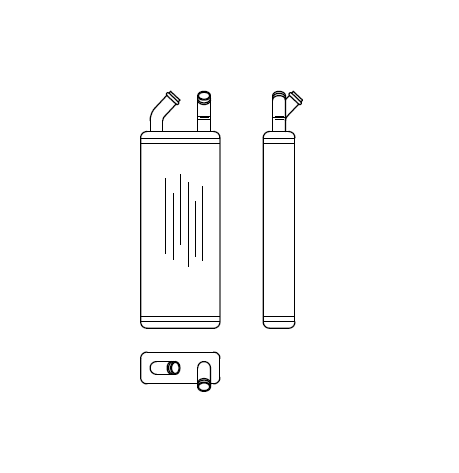 Heater Matrix - Kubota - M128 - 21078