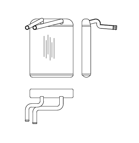 Heater Matrix - Chevrolet - Blazer S10 1997-05 - 21086