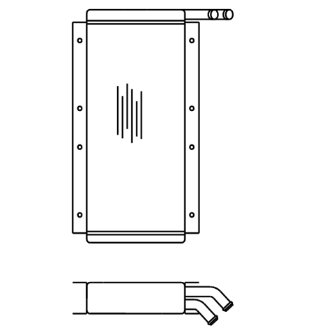 Heater Matrix - Bus - National Bus - 20109