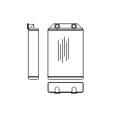 Heater Matrix - Caetano - Optimo IV minibus 1996 onwards - 21100