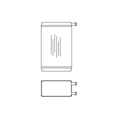 Heater Matrix - Jaguar - S Type 1963-68 - 21107