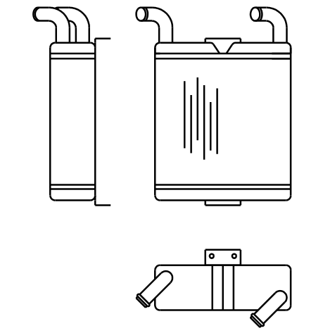 Heater Matrix - Bus - Underseat - 20111