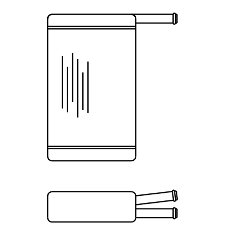 Heater Matrix - Ford Commercial - Escort Van 1976-80 - 20123