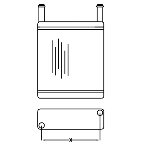 Heater Matrix - Ford - Cortina Mk 4 & Mk5 1980-82 - 20151