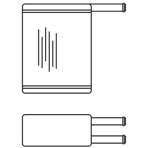 Heater Matrix - Bus - Q17 Underseat - 20153