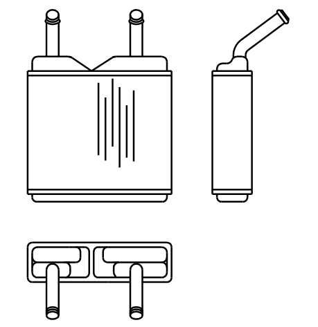 Heater Matrix - Opel - Kadettee 1979-84 - 20161