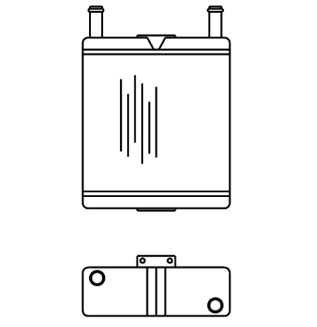 Heater Matrix - Bus - Underseat - 20174