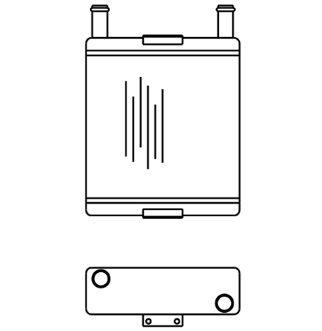 Heater Matrix - Bus - Underseat - 20192