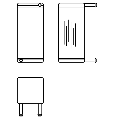 Heater Matrix - Taxi - FX4 Front (original) - 20205