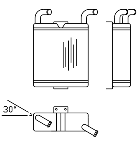 Heater Matrix - Bus - Underseat - 20211