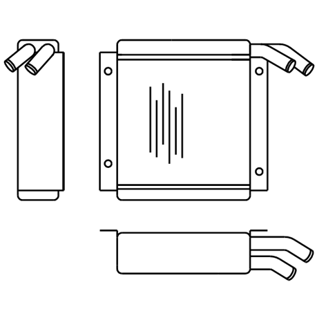 Heater Matrix - Bus - National Bus Mk3 - 20220