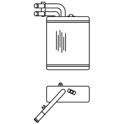 Heater Matrix - Bedford - Midi Van -1988 - 20240