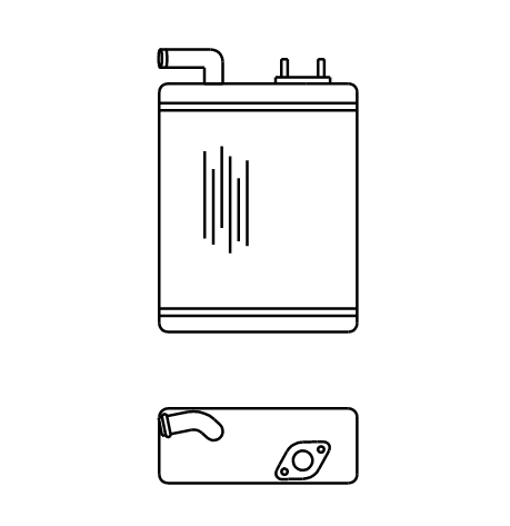 Heater Matrix - Mazda - 626 -1983 - 20245