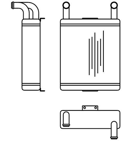 Heater Matrix - Bus - Underseat - 20253