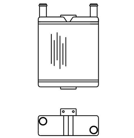 Heater Matrix - Bus - Underseat - 20256