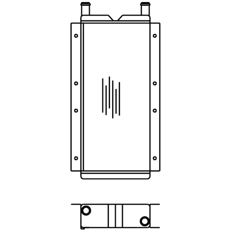 Heater Matrix - Bus - Bedford Coach Demister - 20291