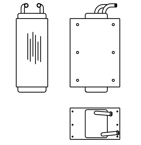 Heater Matrix - Bentley - S3 Underwing upper air - 20297