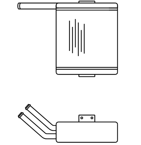 Heater Matrix - Bus - Underseat - 20308