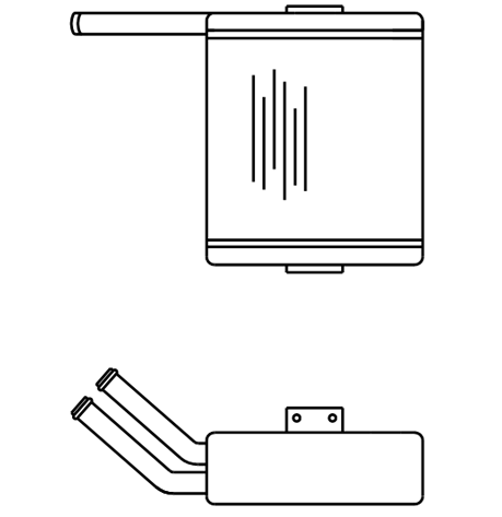 Heater Matrix - Bus - Underseat - 20320