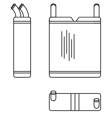 Heater Matrix - Bus - Underseat - 20328