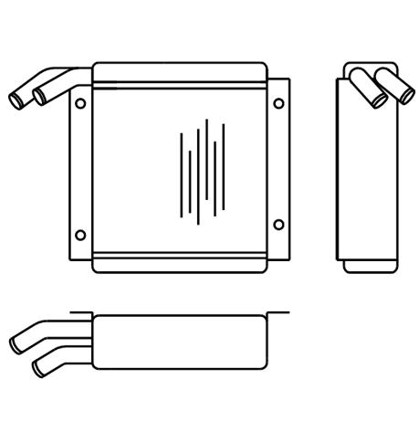 Heater Matrix - Bus - National Bus Mk2 - 20332