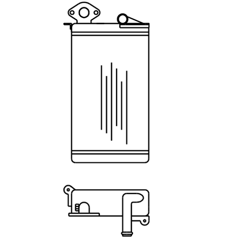 Heater Matrix - Volkswagen - Polo  -1983 - 20357