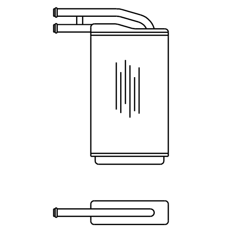 Heater Matrix - Opel - Commodore 1977-81 - 20376