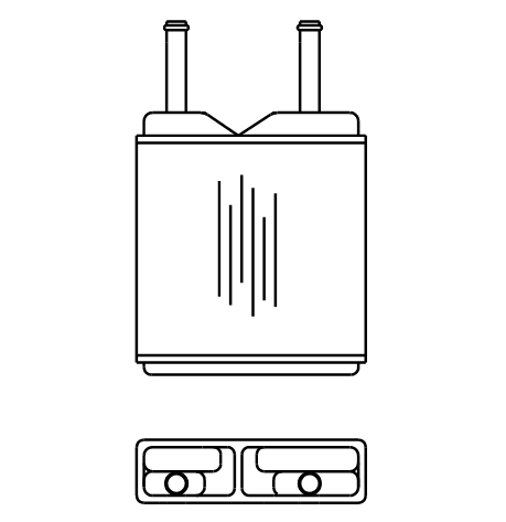 Heater Matrix - Opel - Corsa 1983-93 - 20381