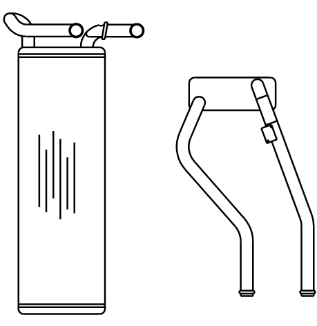 Heater Matrix - Jaguar - XJ6 1975-87 (long pipe) - 20382