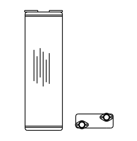 Heater Matrix - Jaguar - XJ6 1987-  (flange) - 20389