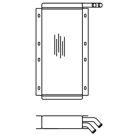 Heater Matrix - Bus - National Bus - 20395