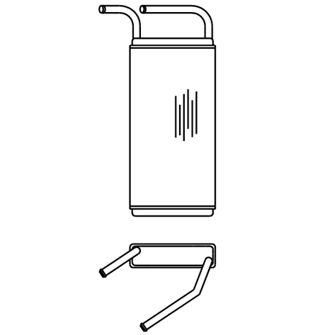 Heater Matrix - Foden - Cab - 20400