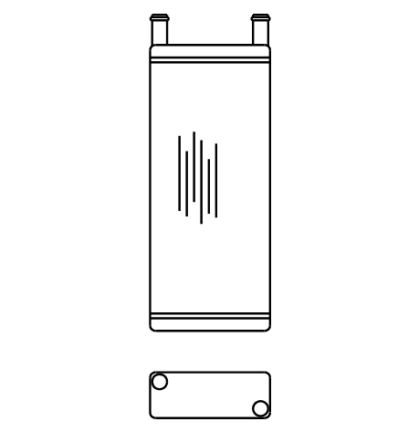 Heater Matrix - Bus - Volvo - 20409