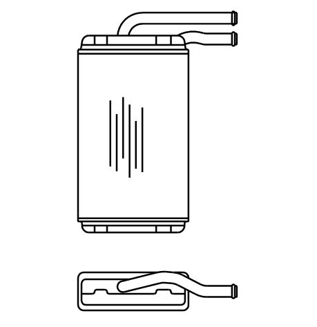 Heater Matrix - Opel - Rekord 1979-87 - 20411