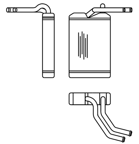 Heater Matrix - Austin Rover - Metro 100 1990-94 - 20419