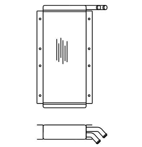 Heater Matrix - Bus - National Bus - 20420