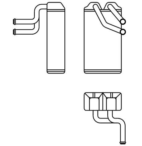 Heater Matrix - MG - MGZR - 20424