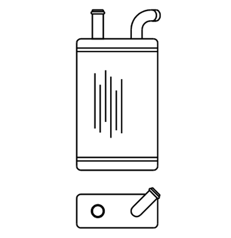 Heater Matrix - Bus - Heater Demister - 20428