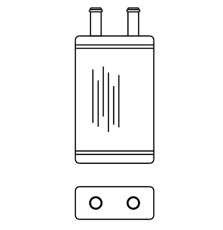 Heater Matrix - Bus - Heater Demister - 20430