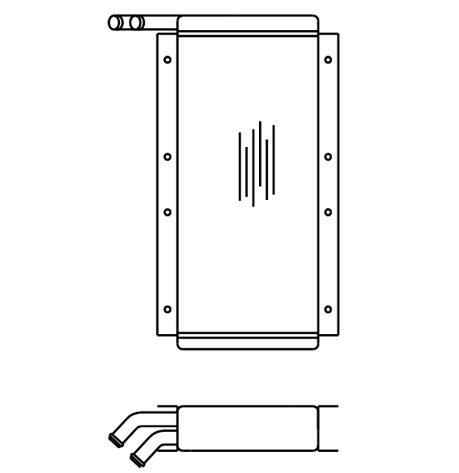 Heater Matrix - Volvo Commercial - Coach Demister - 20442