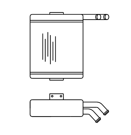 Heater Matrix - Bus - Underseat - 20444