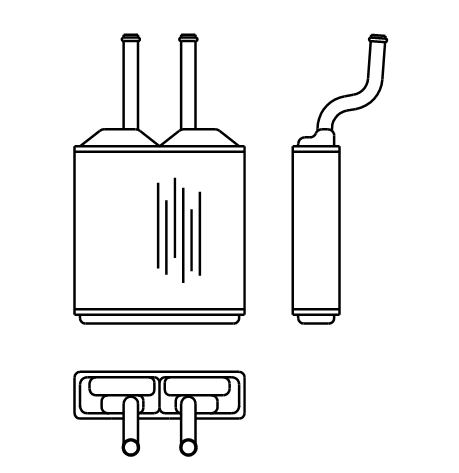 Heater Matrix - Vauxhall - Tigra 1994 - 20454