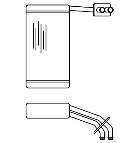 Heater Matrix - Leyland - DAF 400 (Peugeot engine 1992-) - 20465